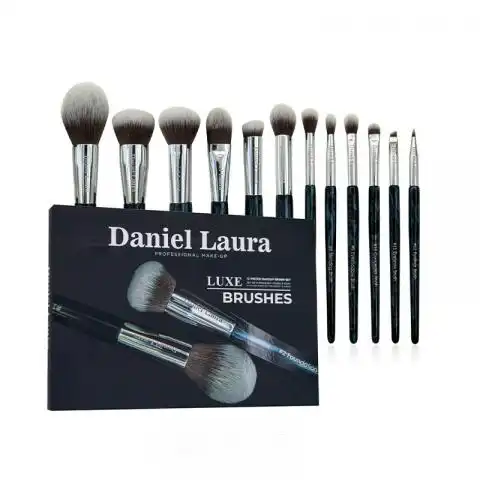 12-pieces-brush-set-copy.webp ست براش 12 تیکه صورت و چشم دنیل لورا - تصویر 1