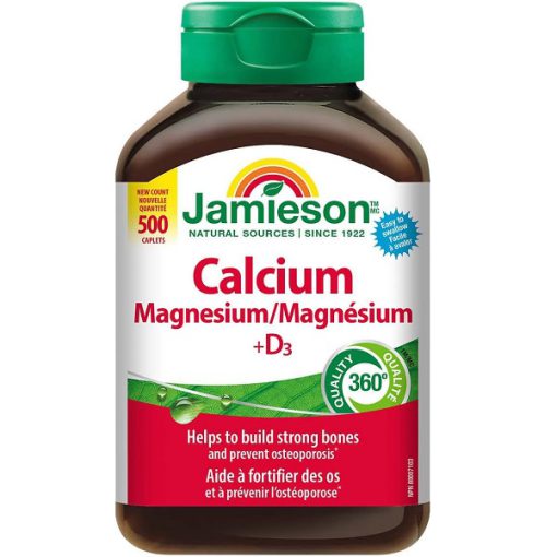 Jamieson-Calcium-Magnesium-1-510x510-1.jpg منیزیم کلسیم و ویتامین D3 جمیسون - تصویر 1