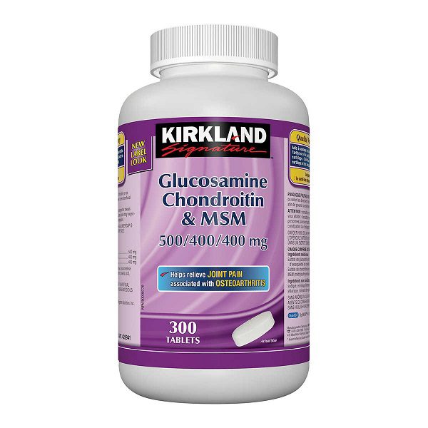 Kirkland-Glucosamine-Chondroitin-MSM-1.jpg گلوکزآمین کندرویتین و ام اس ام کرکلند - تصویر 1