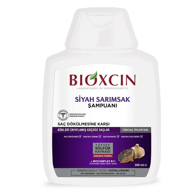 bioxcin-shampoo-black-garlic-1.png شامپو ضد ریزش بیوکسین حاوی عصاره سیر سیاه - تصویر 1