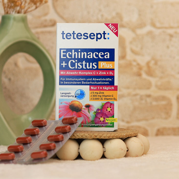 echinacea-cistus-tetesept قرص اکیناسه + سیستوس پلاس تتسپت - تصویر 1