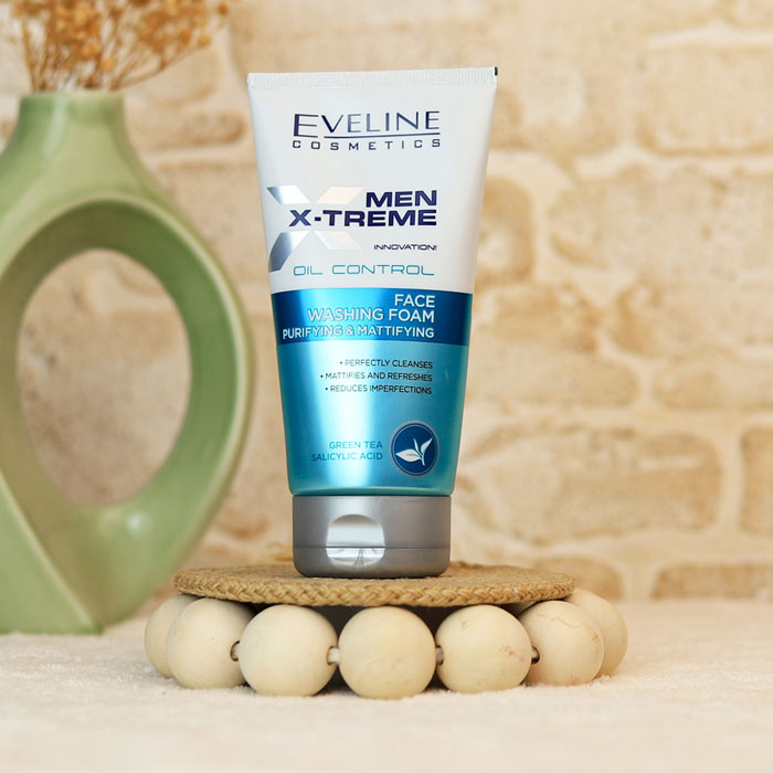 eveline-men-foam فوم شستشو و کنترل کننده چربی صورت آقایان اولاین - تصویر 1