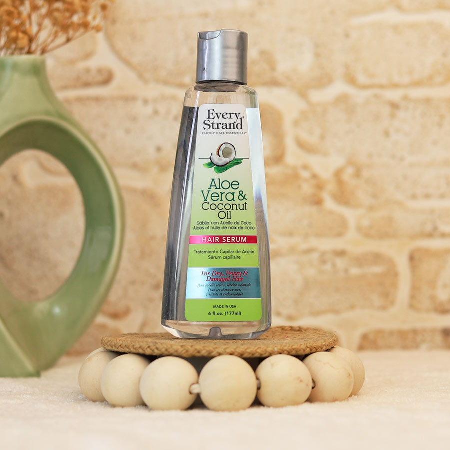 every-strand-aloe-hair-serum سرم مو آلوئه ورا و کوکونات واتر اوری استرند - تصویر 1