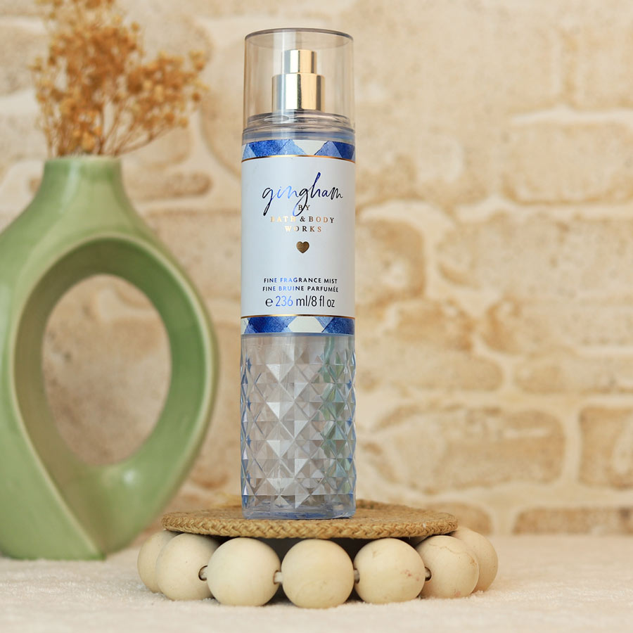 gingham-bath-and-body-works بادی میست بث اند بادی ورکس مدل گینگهام آبی - تصویر 1