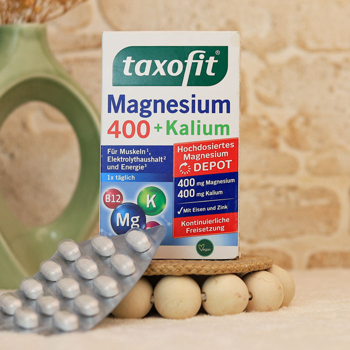 magnesium-400-kalium--taxofit قرص منیزیم و پتاسیم تاکسوفیت - تصویر 1