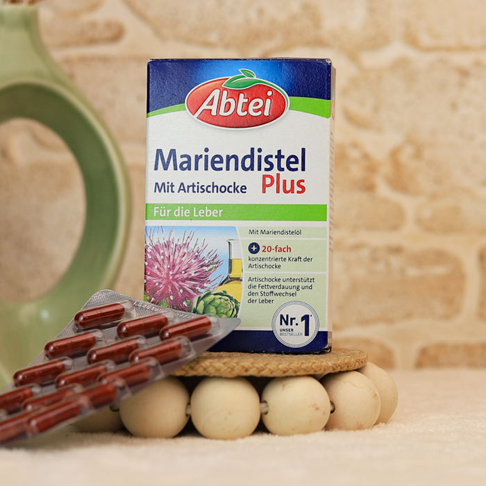 mariendistel-abtei کپسول آرتیشو و خار مریم پلاس abtei - تصویر 1