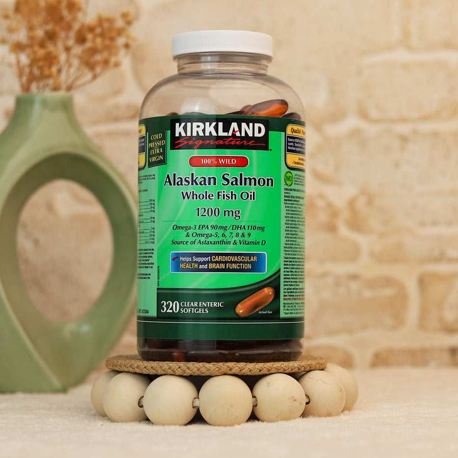 omega3-alaskan-salmon-kirkland روغن ماهی سالمون آلاسکای وحشی کرکلند - تصویر 1