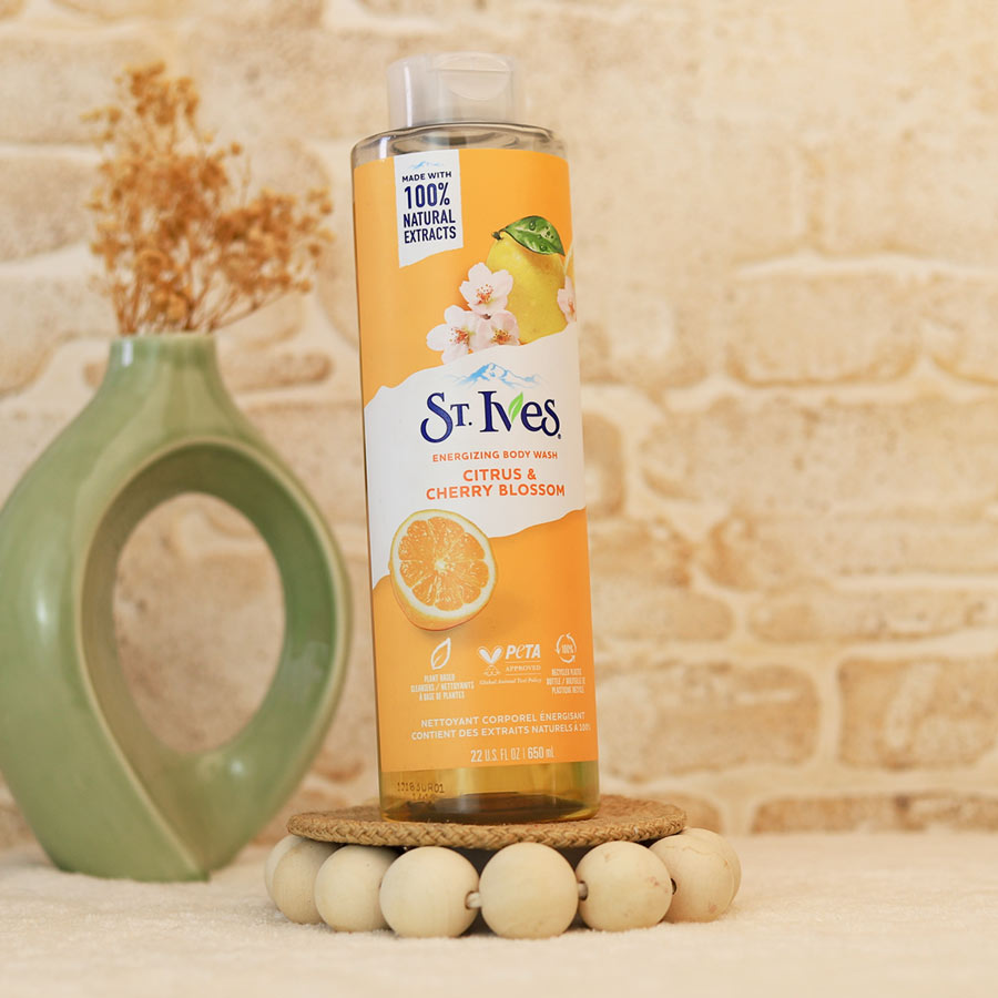 st-ives-citrus شامپو بدن پرتقال و شکوفه گیلاس سینت ایوز - تصویر 1