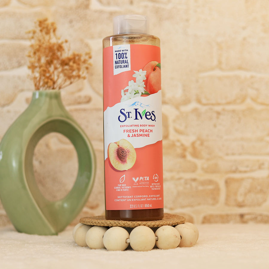 st.ives-fresh-peach شامپو بدن مدل هلو تازه و یاس سینت ایوز - تصویر 1