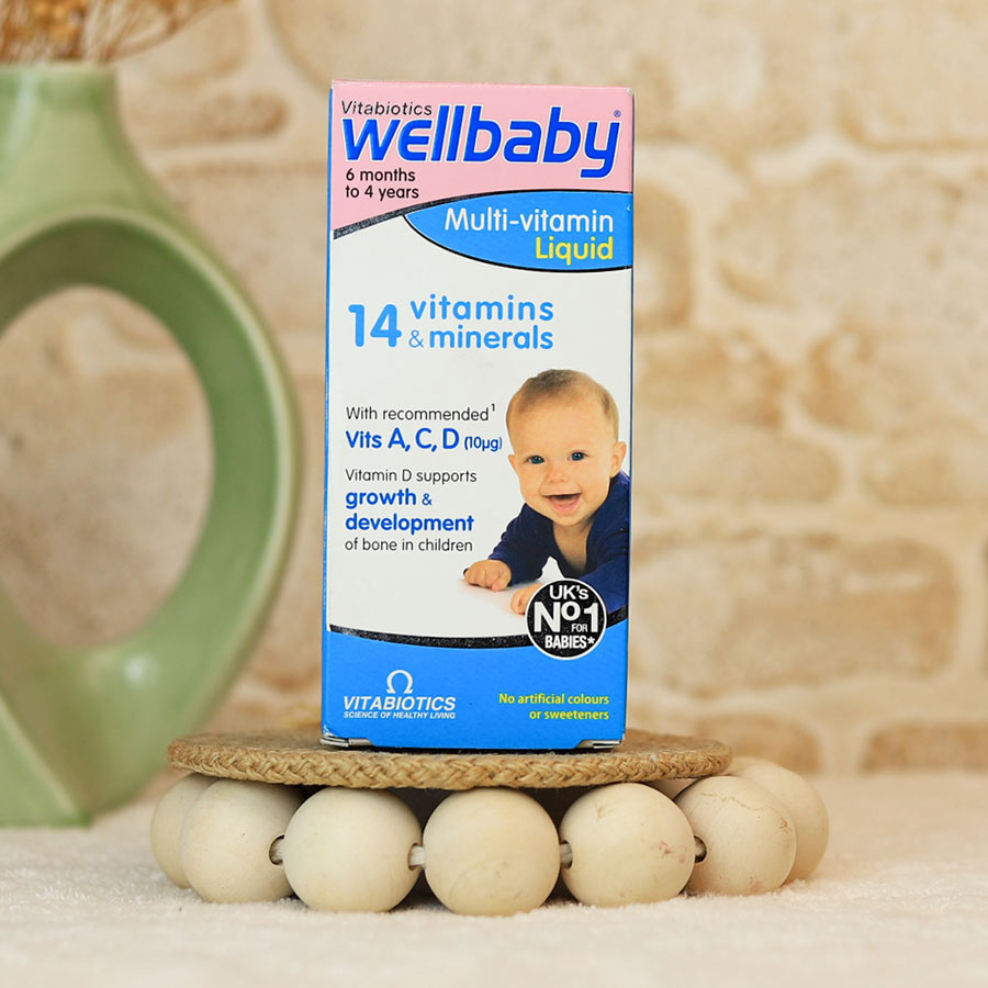 wellbaby-liquid شربت مولتی ویتامین کودکان ول بیبی - تصویر 1