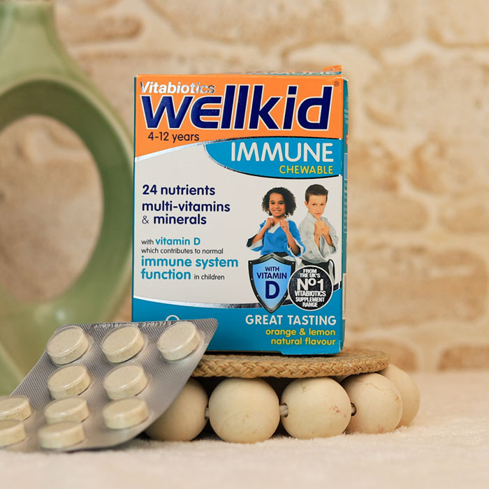 wellkid-vitabiotics قرص جویدنی تقویت سیستم ایمنی کودکان ولکید - تصویر 1